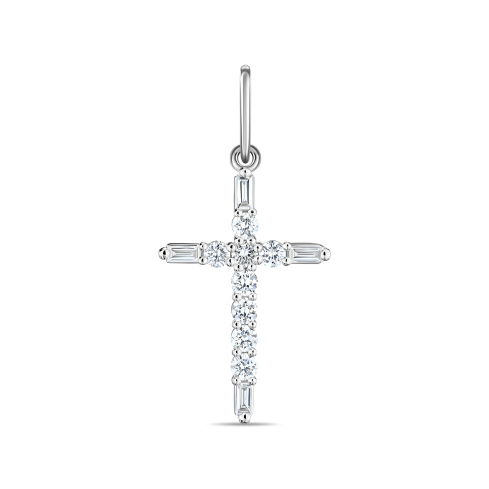 Крест с бриллиантом - фото 1 Крест с бриллиантом - фото 1