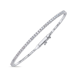 Браслет жесткий с бриллиантами