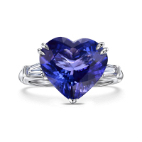 Кольцо с бриллиантом и танзанитом - фото 3