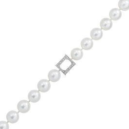 Колье с жемчугом и бриллиантами