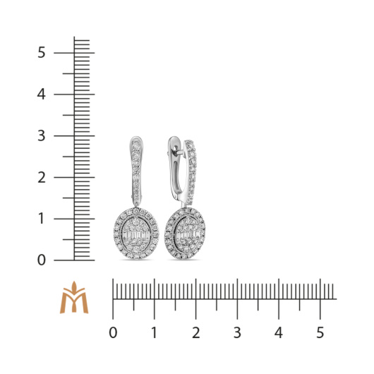 Серьги с бриллиантом