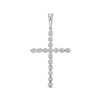 Крест с бриллиантом - фото 1