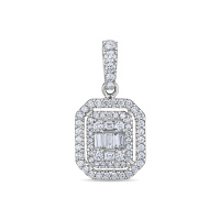 Подвеска с бриллиантами - фото 1