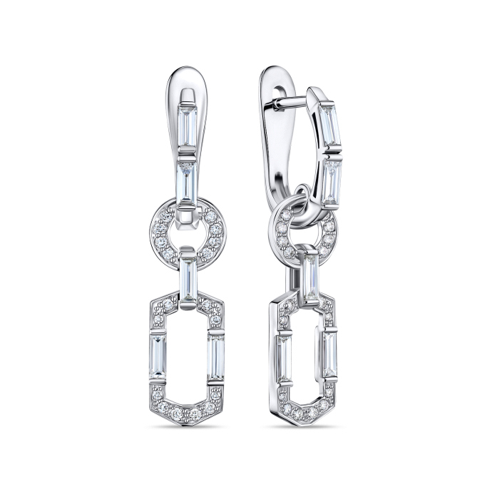 Серьги с бриллиантами - фото 1