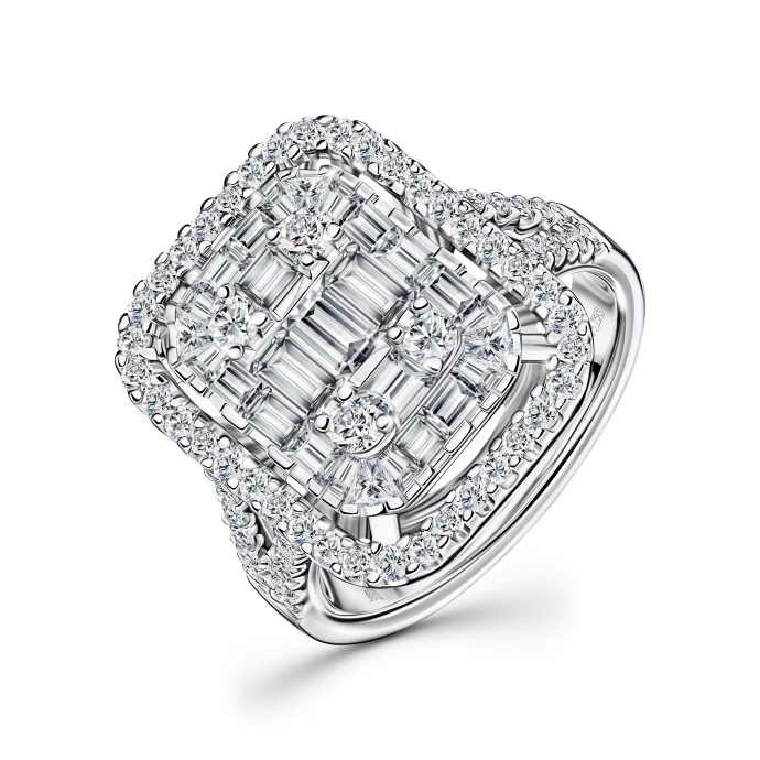 Кольцо с бриллиантами - фото 1