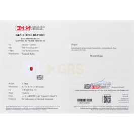 Кольцо с бриллиантами и рубином