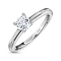 Кольцо с бриллиантом - фото 1