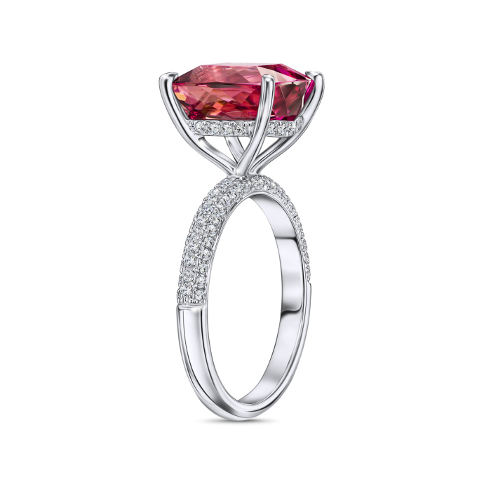 Кольцо с бриллиантами и турмалином - фото 2 Кольцо с бриллиантами и турмалином - фото 2