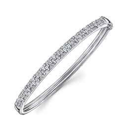 Браслет жесткий с бриллиантами