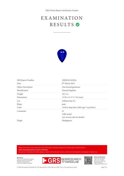 Кольцо с бриллиантами и сапфиром - фото 5