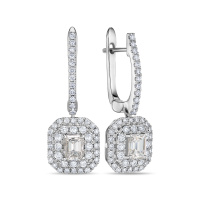 Серьги с бриллиантами - фото 1