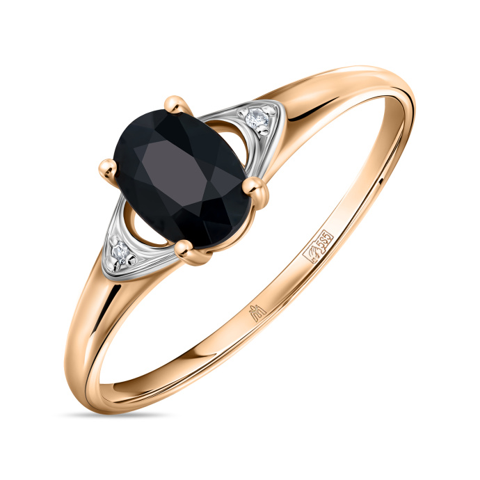 Кольцо с бриллиантами и цветными сапфирами - фото 1 Кольцо с бриллиантами и цветными сапфирами - фото 1