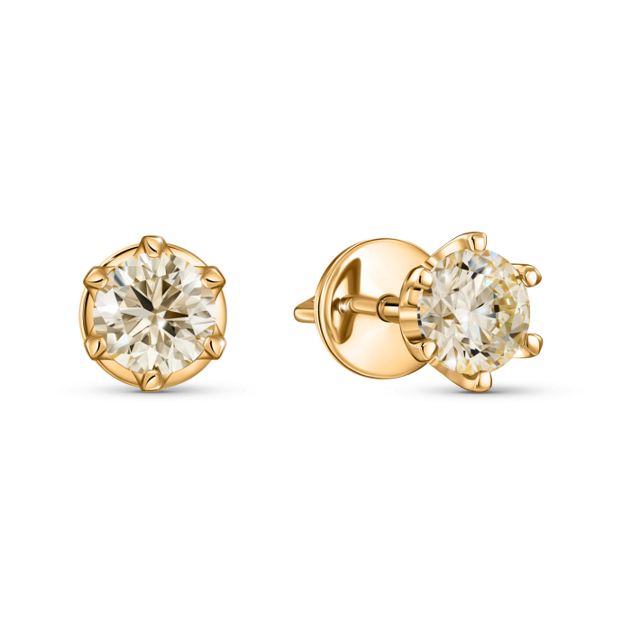 Серьги с бриллиантами - фото 1