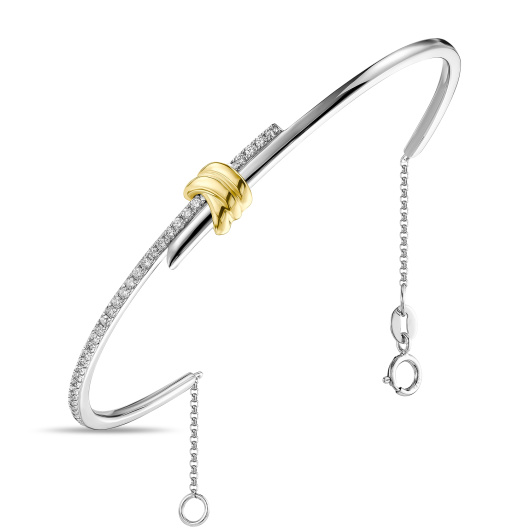 Браслет жесткий с бриллиантами