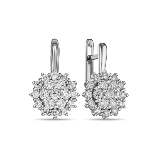 Серьги с бриллиантом