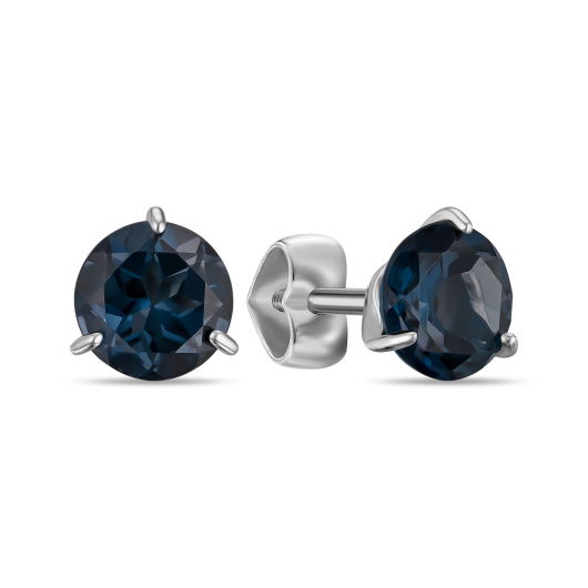 Серьги с лондон топазом
