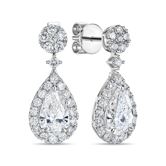 Серьги с бриллиантом