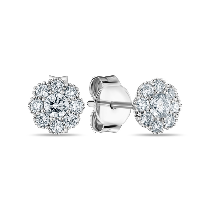 Серьги с бриллиантом - фото 1 Серьги с бриллиантом - фото 1