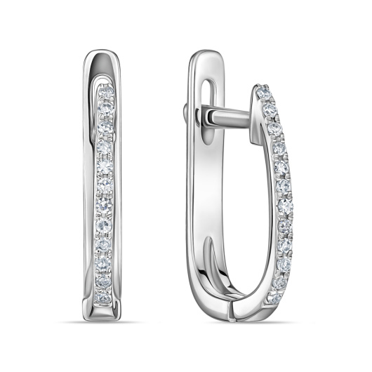 Серьги с бриллиантами и изумрудами