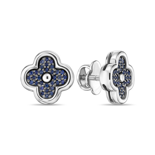 Серьги с сапфирами