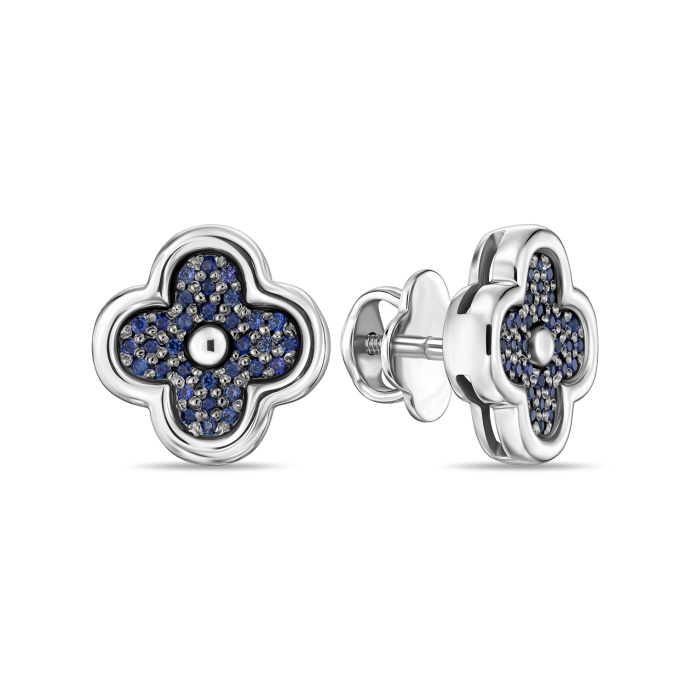 Серьги с сапфирами - фото 1 Серьги с сапфирами - фото 1