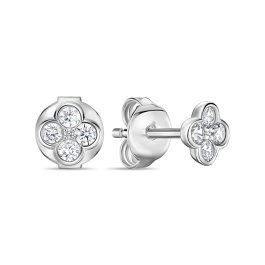 Серьги с фианитами