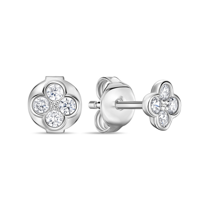 Серьги с фианитами - фото 2