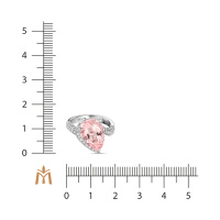 Кольцо с бриллиантами и морганитом - фото 4