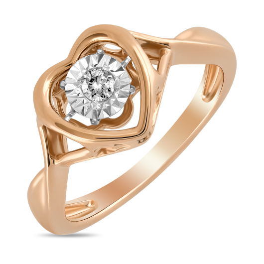 Кольцо с бриллиантом