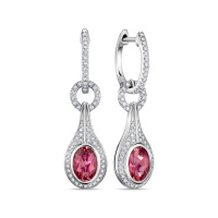 Серьги с бриллиантами и турмалинами - фото 1 Серьги с бриллиантами и турмалинами - фото 1