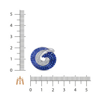 Кольцо с бриллиантами, сапфирами и цветными сапфирами - фото 5 Кольцо с бриллиантами, сапфирами и цветными сапфирами - фото 5