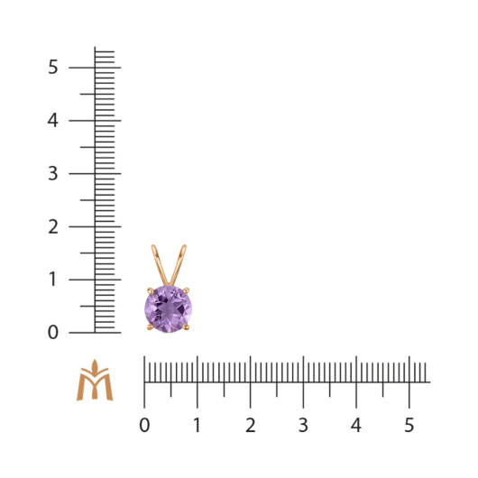 Подвеска с аметистом