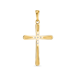 Крест с фианитами