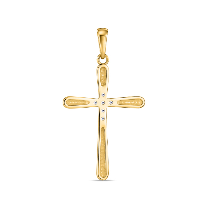 Крест с фианитами - фото 2 Крест с фианитами - фото 2