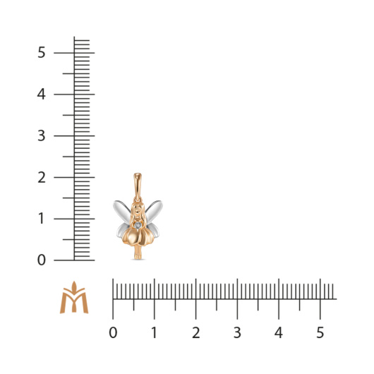 Подвеска с бриллиантом