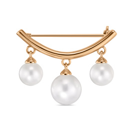 Брошь с жемчугом