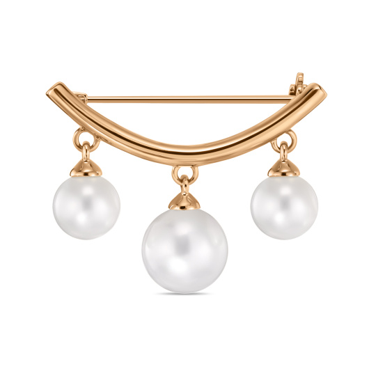 Брошь с жемчугом