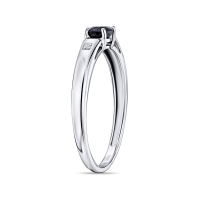 Кольцо с бриллиантами и цветными сапфирами - фото 2