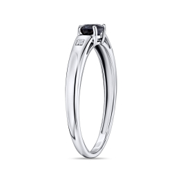 Кольцо с бриллиантами и цветными сапфирами