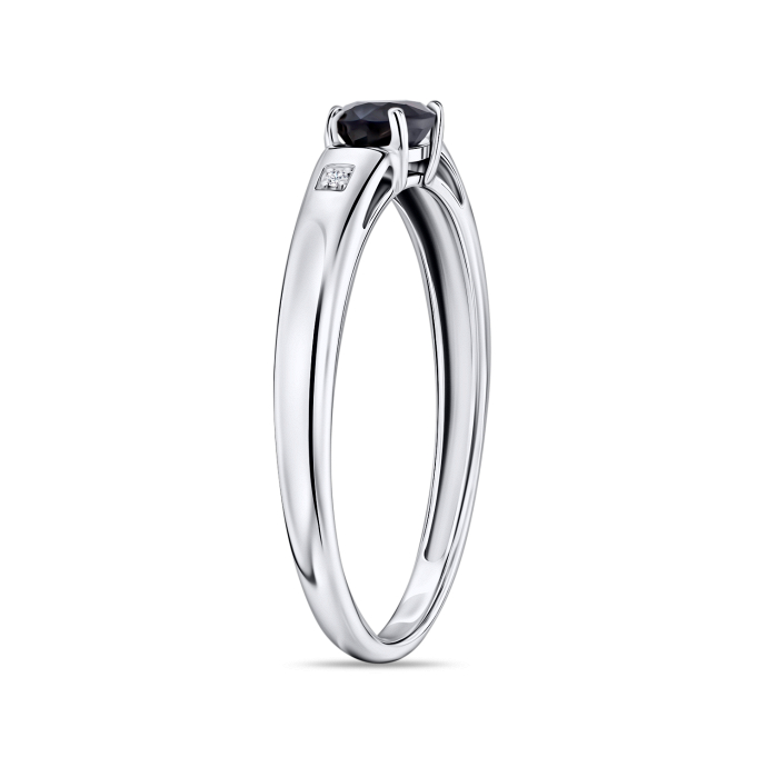 Кольцо с бриллиантами и цветными сапфирами - фото 2