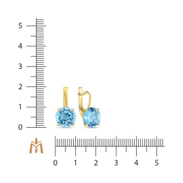 Серьги с топазами