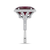 Кольцо с рубеллитом и бриллиантами - фото 3 Кольцо с рубеллитом и бриллиантами - фото 3