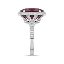 Кольцо с рубеллитом и бриллиантами