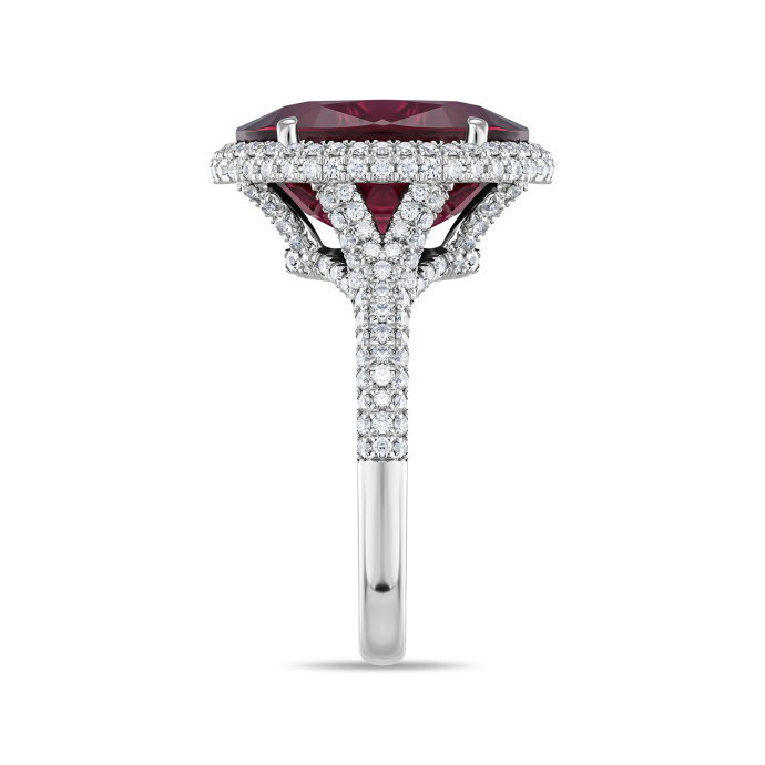 Кольцо с рубеллитом и бриллиантами - фото 3 Кольцо с рубеллитом и бриллиантами - фото 3