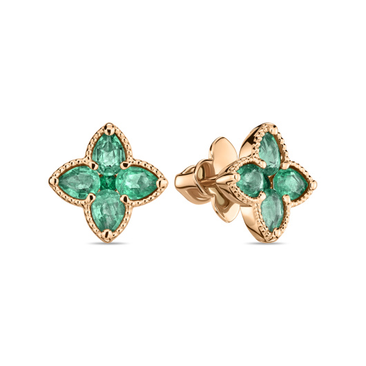 Серьги с изумрудами