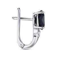 Серьги с бриллиантами и цветными сапфирами - фото 2