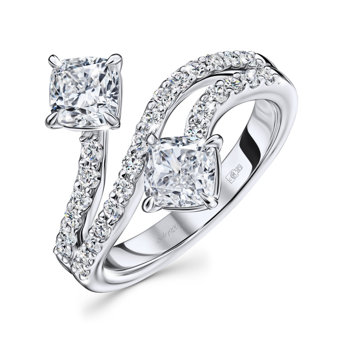 Кольцо с бриллиантами - фото 1