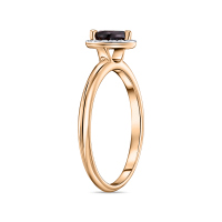 Кольцо с бриллиантами и гранатом - фото 2