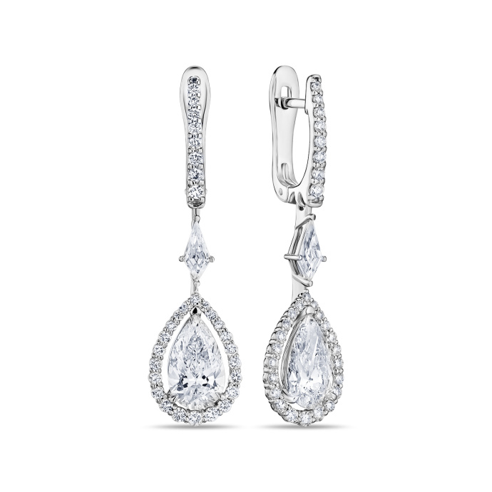 Серьги с бриллиантами - фото 1 Серьги с бриллиантами - фото 1