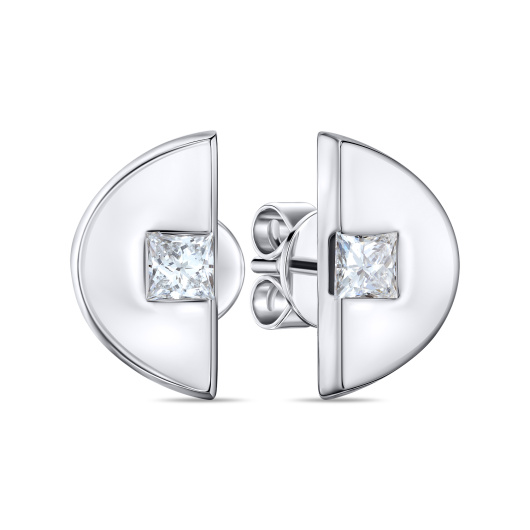 Серьги с бриллиантом